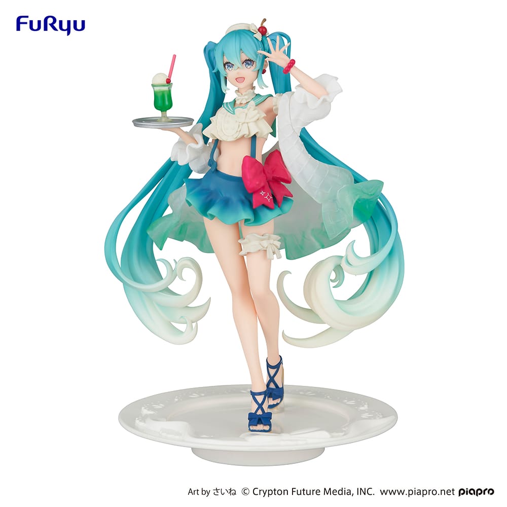 Hatsune Miku Exceed Creative Figure SweetSweets Series Melon Soda Float - FuRyu Corporation - Glacier Hobbies