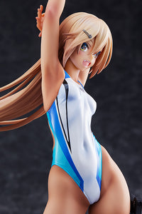 [PREORDER] Kouhai-chan of the Swimming Club Blue Line Swimsuit Ver. - 1/7 Scale Figure - Glacier Hobbies - Amakuni