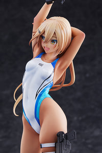 [PREORDER] Kouhai-chan of the Swimming Club Blue Line Swimsuit Ver. - 1/7 Scale Figure - Glacier Hobbies - Amakuni