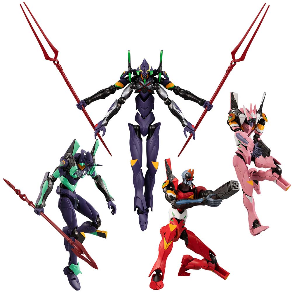 Neon Genesis Evangelion EVA Frame Series 02 Mini - Figure Case of 5 - Glacier Hobbies - Bandai